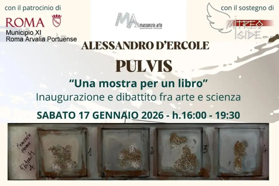 “Pulvis” al Mitreo Iside: una mostra che nasce da un libro e mette alla prova il confine tra materia e percezione